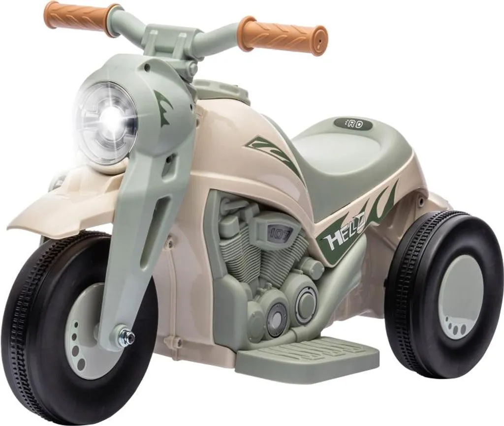 Moto Électrique Enfants Fortuna Lai 6V Blanche avec Bulles et Musique