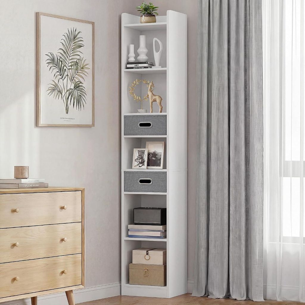 Bücherregal Eckregal Standregal, mit 5 Ebenen und 2 Produktbild 