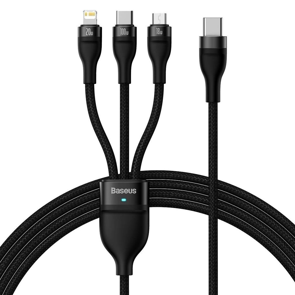 Baseus CASS030201 Flash Series 3v1 Kabel USB-C na USB-C Obrázok produktu 