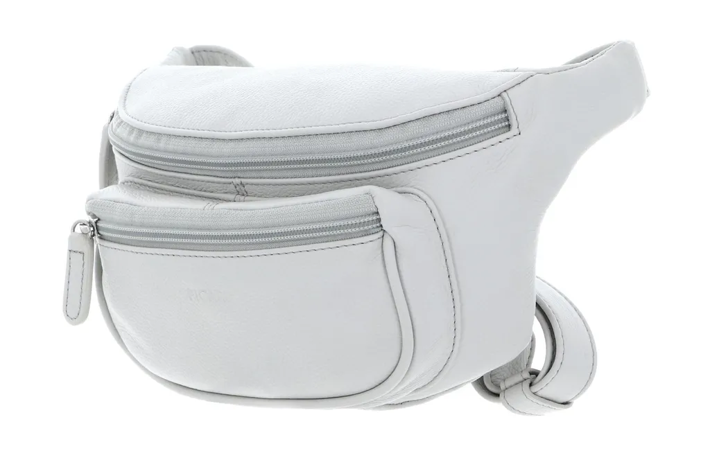 Sac banane Picard Luis Shark blanc en cuir de vachette haut de gamme - 2