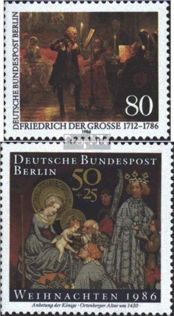 Briefmarken Berlin (West) 1986 Mi 764,769 (kompl.Ausg.) postfrisch Friedrich der Große