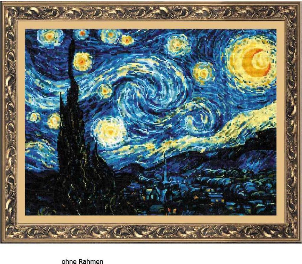 Riolis Kreuzstich-Set "Sternenklare Nacht", Zählmuster