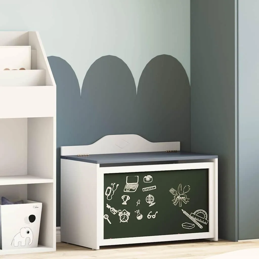 Boîte de rangement ROROS Gris et blanc avec façade pratique et design