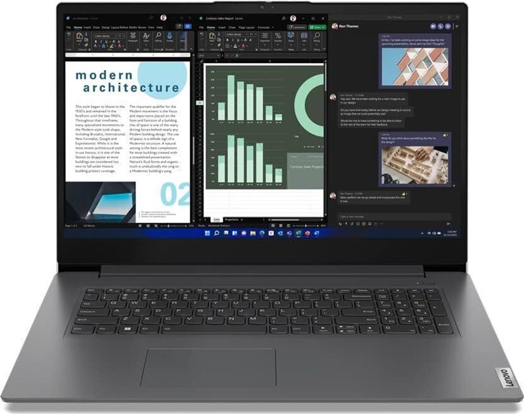 Laptop 17,3 Zoll HD++ Notebook (Intel Core 13th Gen U300, 5 Kerne, 4.40 GHz, 16 GB DDR4,1000 GB SSD, Intel UHD, HDMI, Bluetooth, Webcam, USB-C...