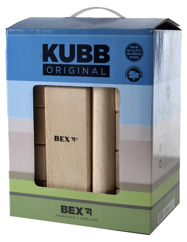 Jeu de plein air Kubb idéal pour animation de jardin et sorties au parc