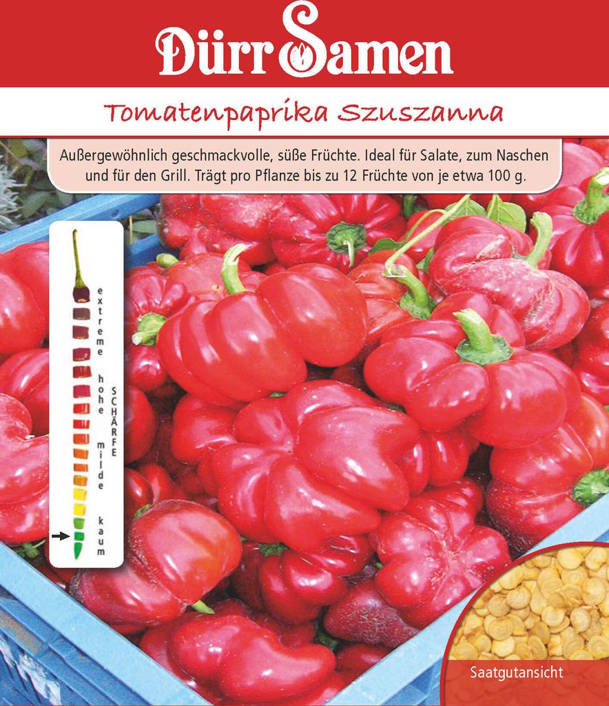 Tomatenpaprika Szuszanna | Tomatenpaprikasamen von Dürr Produktbild 