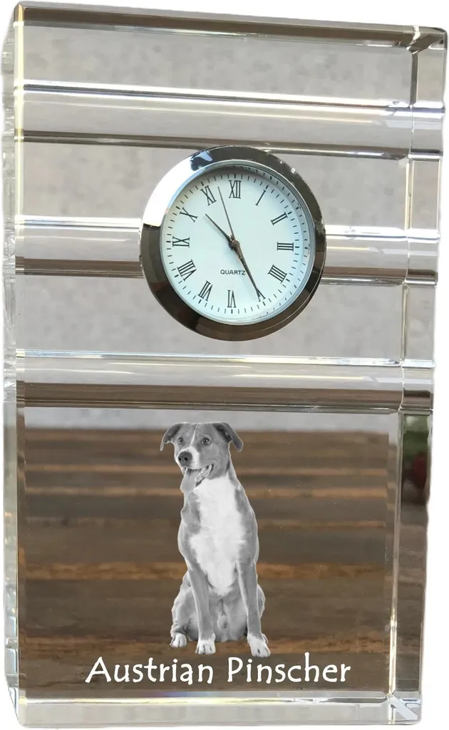 Regalo Personalizzato Austrian Pinscher Orologio Cristallo Art-Dog