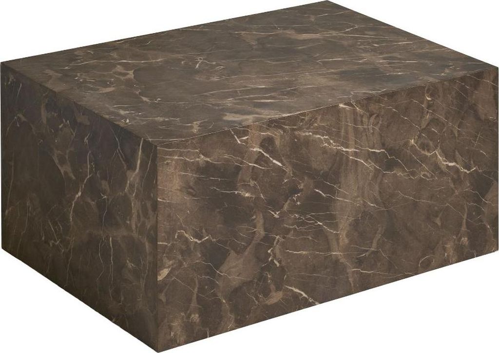 Nuuk Couchtisch Marmor Nachbildung braun. Produktbild 