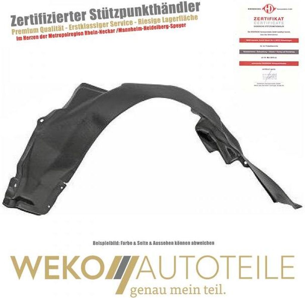 Verkleidung Radhaus vorne rechts DIEDERICHS 6920008 für DAEWOO