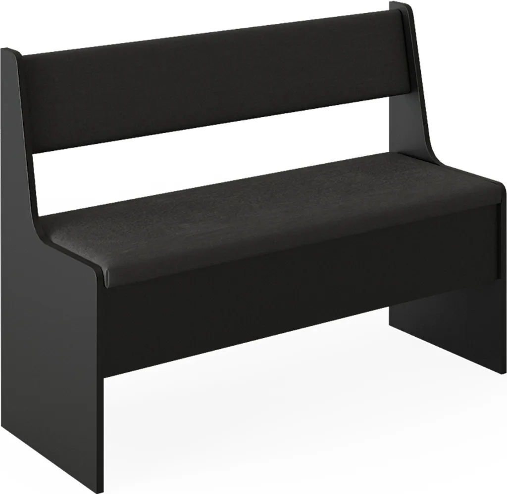 Banc de cuisine d'angle Vicco Roman Noir en bois pour coin repas chic