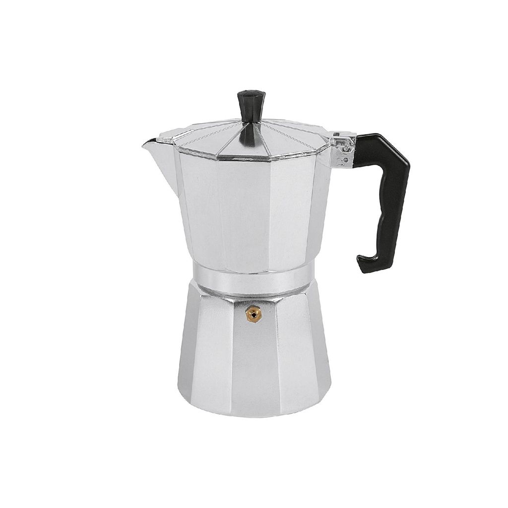 Coffee Fox Espressokocher aus Edelstahl Kaffeebereiter Kaffeekocher Espresso-Kanne für 2 4 6 9 Tassen