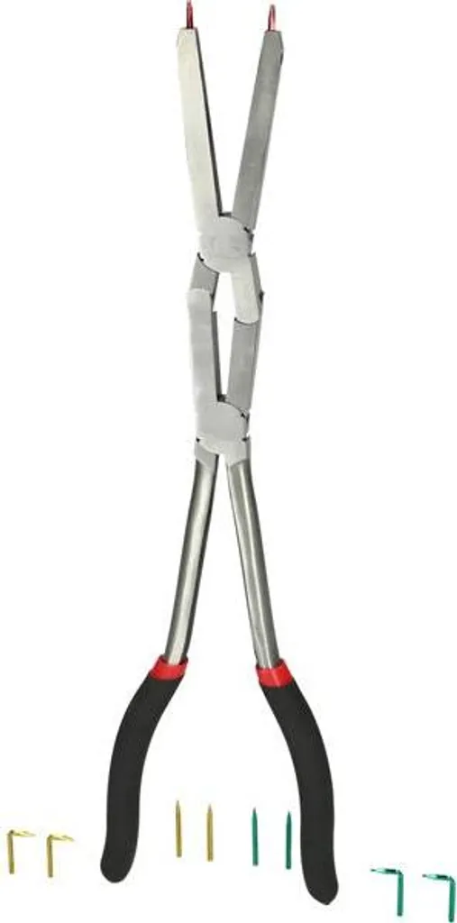 Pince circlips à pointes interchangeables et mécanisme double force - 8