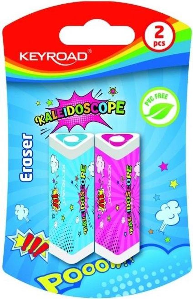 Dreieckiger Radiergummi, 2 Stück