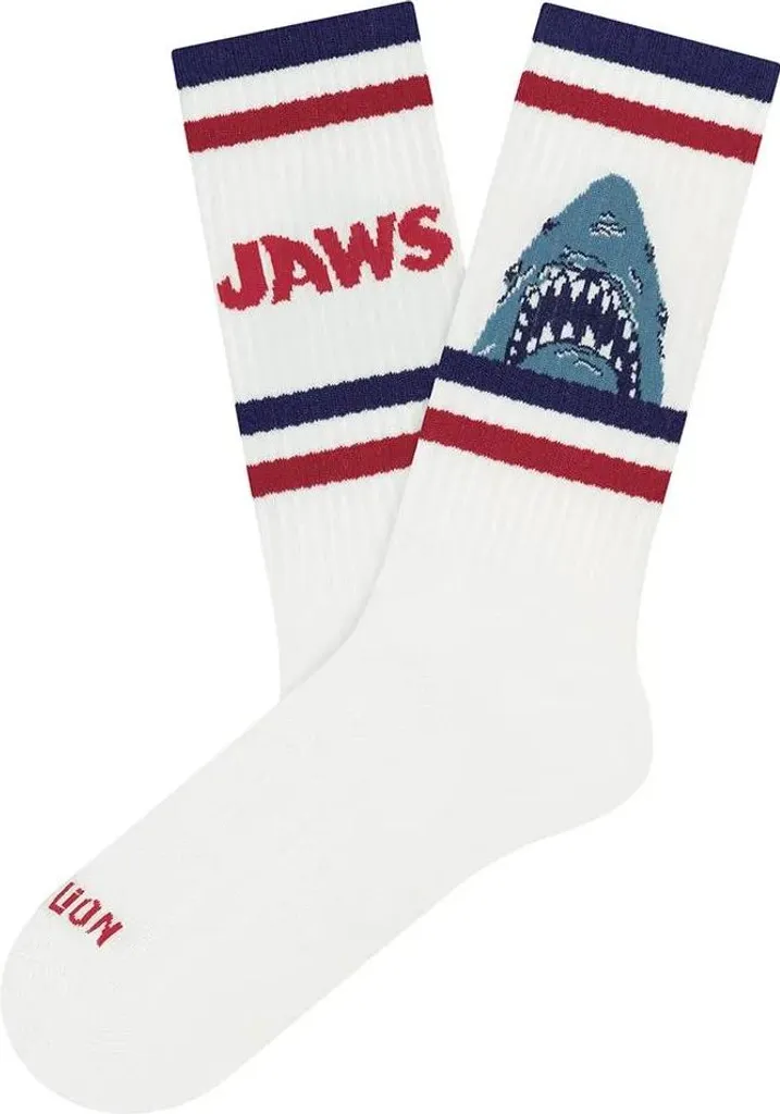 Chaussettes Jimmy Lion WIP Athletic Jaws White en Taille Large Sport