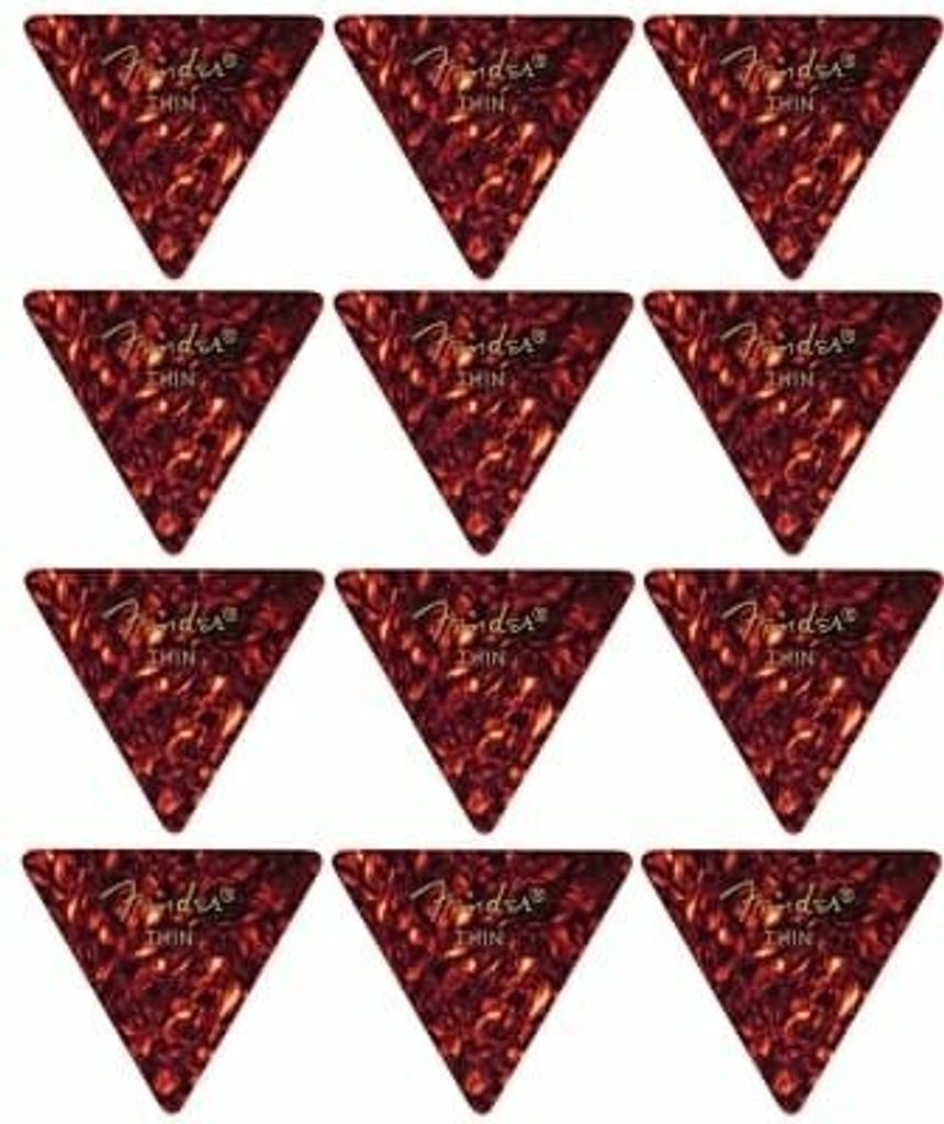 Fender 355 Shape Classic Celluloid 12 Plektrum