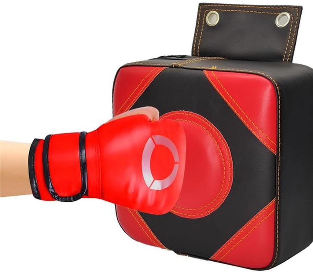 Ibenzoa wandmontiertes Punch-Kissen für Boxtraining und Fitness mit Geräuschunterdrückung und verstellbarer Höhe
