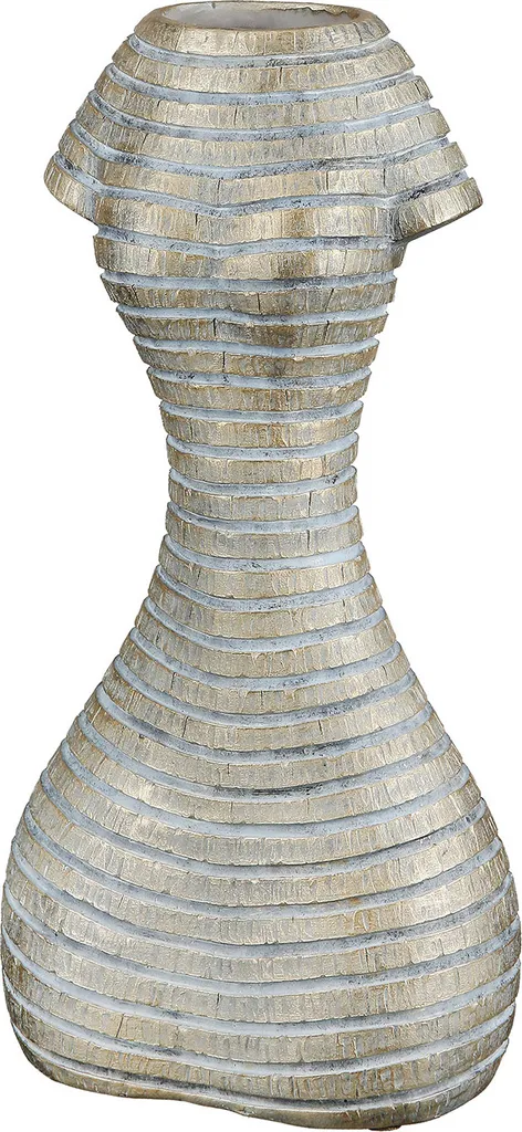 Vase Décoratif Visage de Femme Design Artistique Or Gilde 30x16 cm