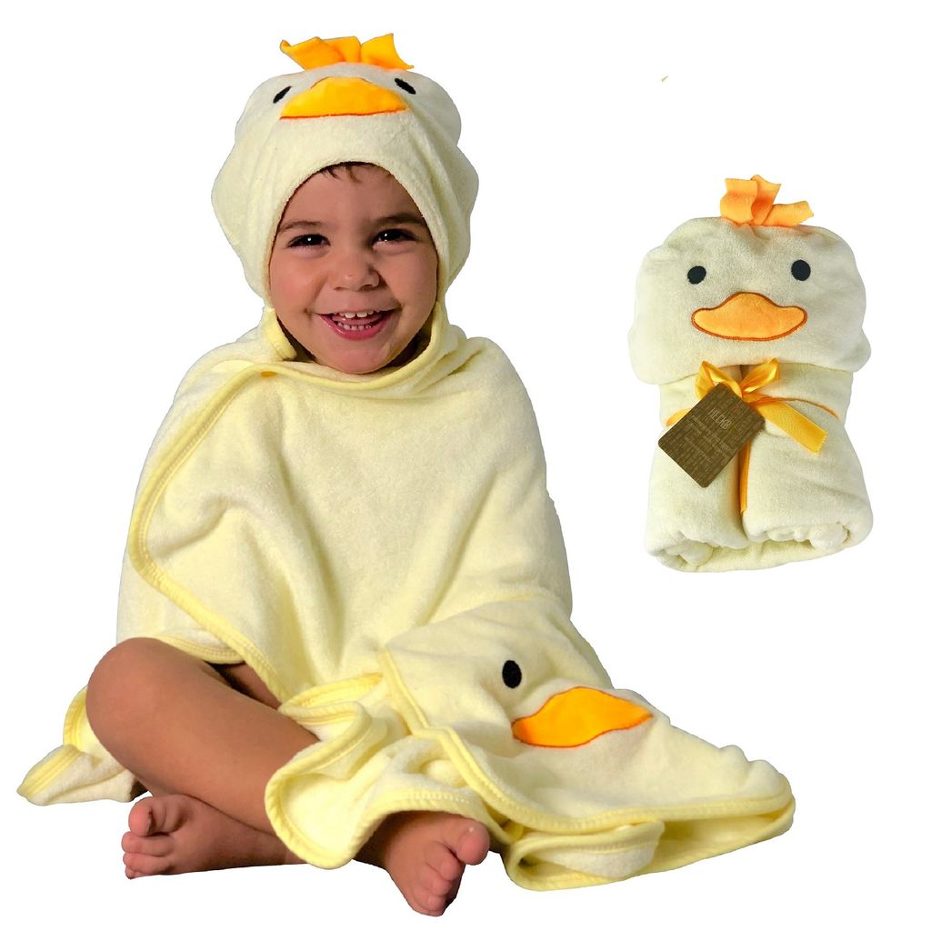 Baby Handtücher mit Kapuze 3tlg Set beige Kapuzenhandtuch Lätzchen Waschhandschu 