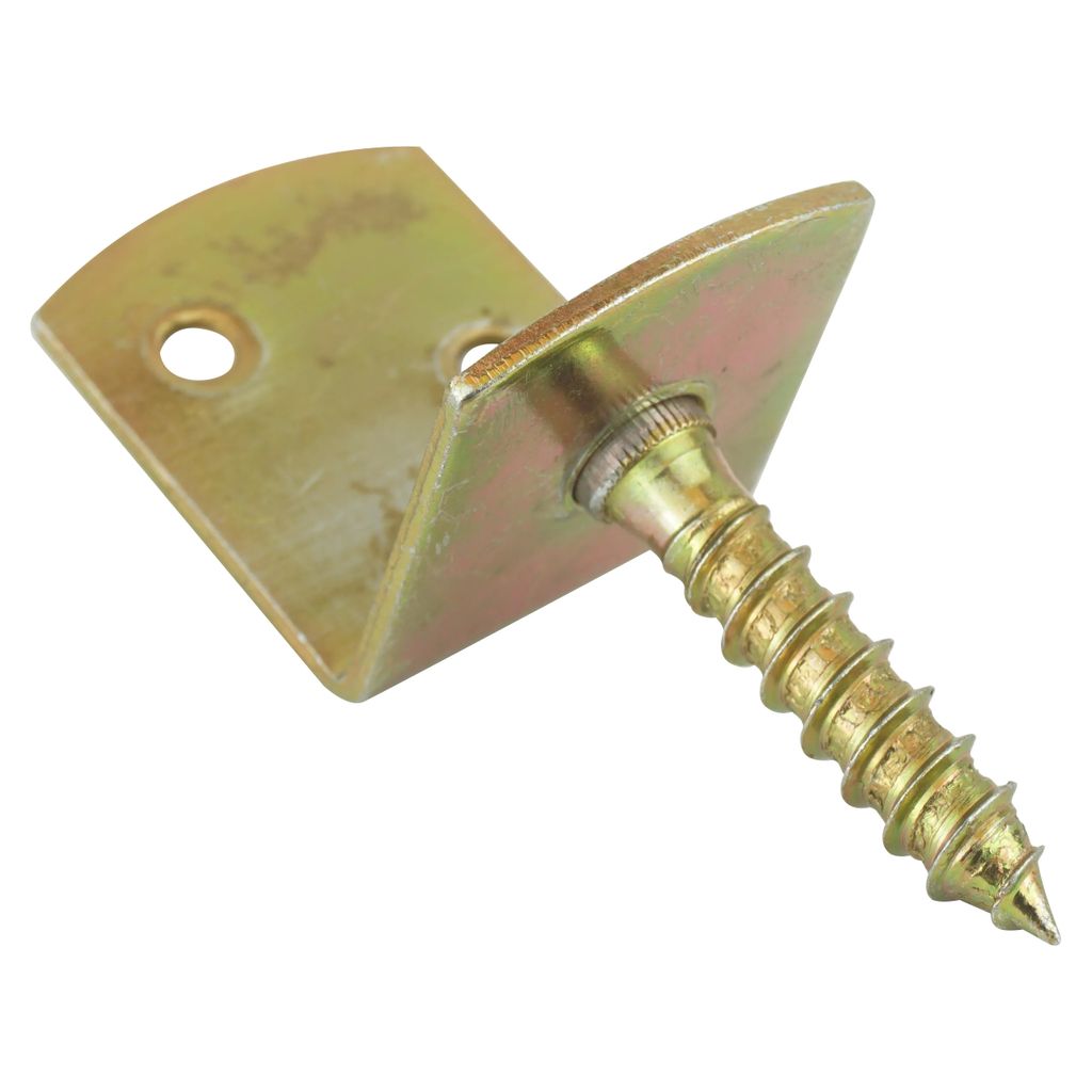 Flechtzaunhalter Winkel aus Galvanisiertem Stahl in L-form 4x4 cm