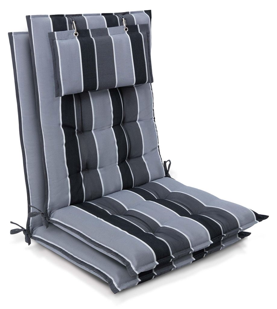 Beautissu 2er Set Sun-HL Hochlehner Auflage 120x50x8cm Produktbild 