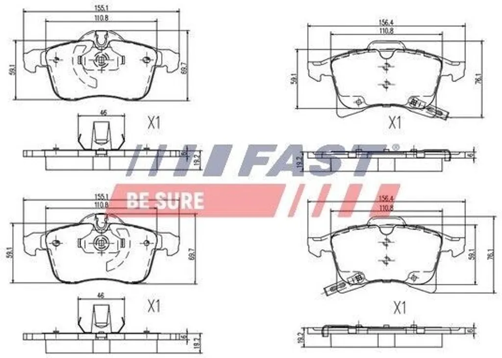 Pare-chocs de carrosserie pour Opel Adam Corsa E et Meriva B de couleur gris