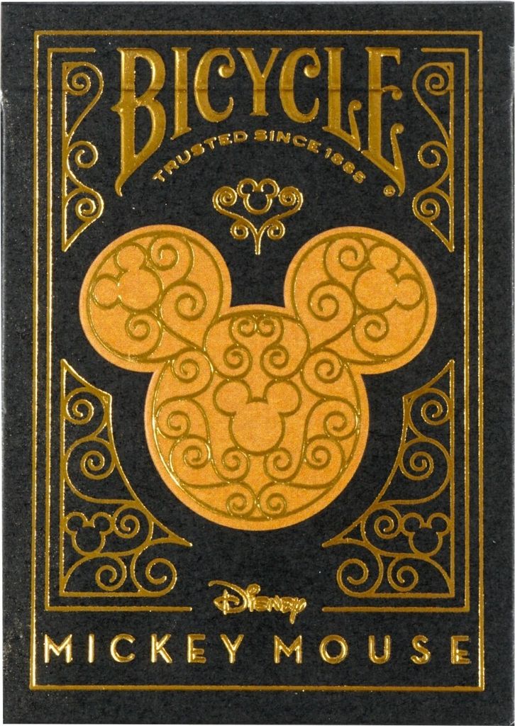 Bicycle Mickey Black Gold, 56 kusov, Čierna, Zlato, Obrázok produktu 