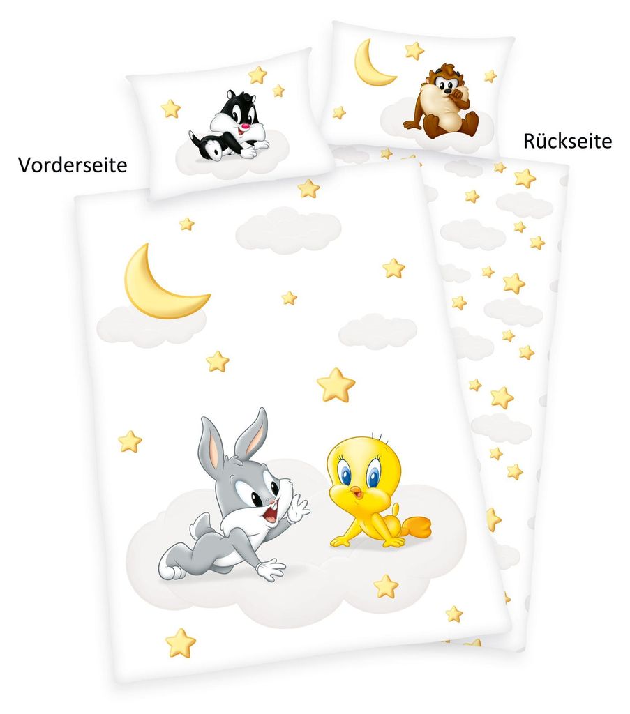 Looney Tunes Bettwäsche " Green" / 40x60 cm + 100x135 cm Produktbild 