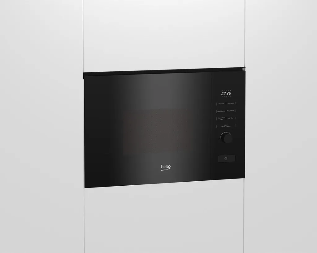 Four Micro-ondes Combiné Gril Beko 20 Litres Noir Encastrable Design