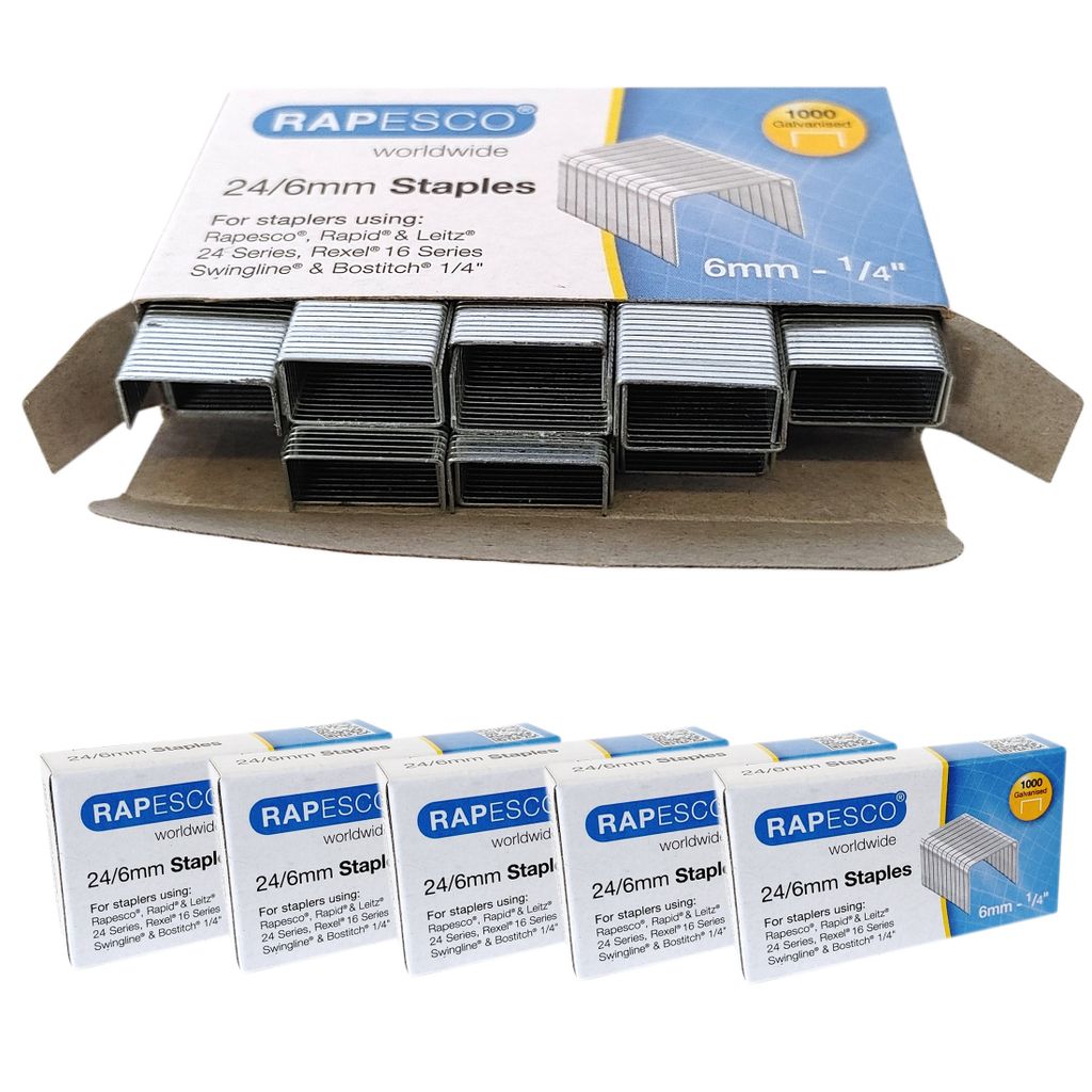 RAPESCO® S24602Z3 5,000x zszywki 24/6 Zdjęcie produktu 
