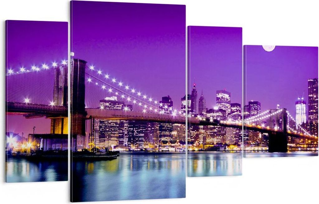 Bild auf Leinwand - Leinwandbild - Amerika wohnung architektur - 120x70cm - Wand Bild - Wanddeko - Leinwanddruck - Bilder - Kunstdruck - Wanddekora...