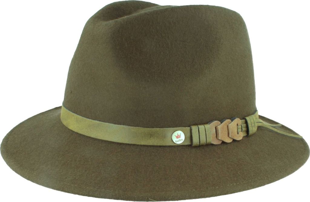 Balke weicher Outdoor-Hut mit Fransengarnitur Lederoptik, grün, Gr. XL