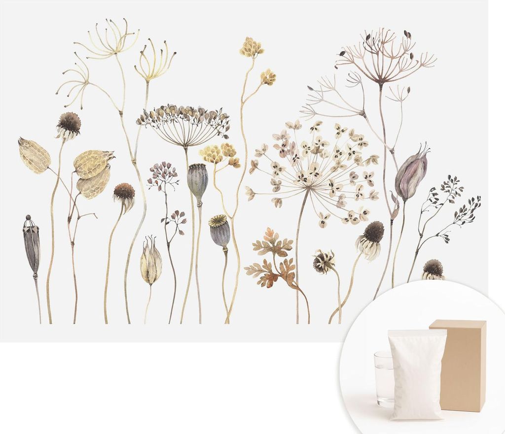 Fototapete - Wandbilder für Wohnzimmer - 208x146 cm - Dekorative Wandfolie - Modernes Design für Wanddekoration - Tapeten für Innenräume - Wild...