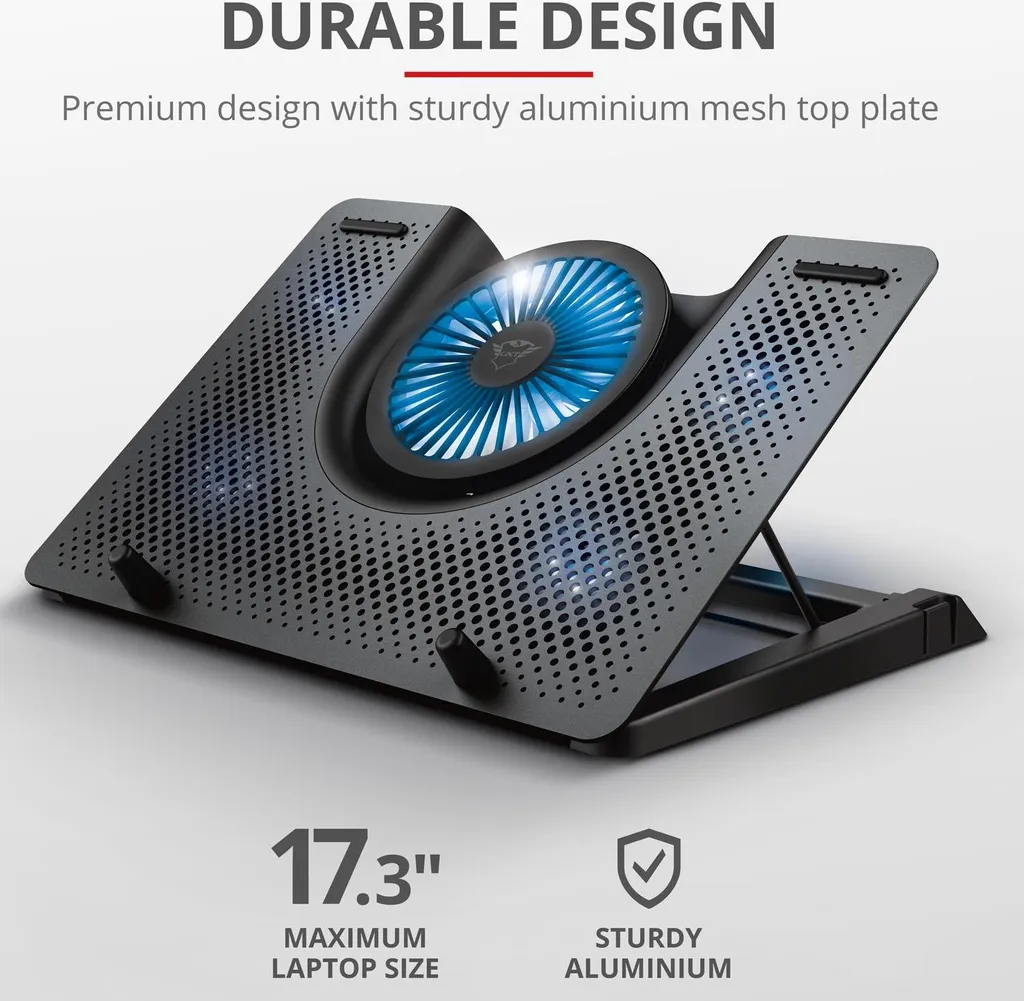 Refroidisseur PC portable Trust GXT 1125 Quno rétroéclairé bleu