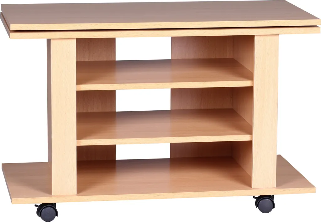 Solution TV Orientable : Meuble Pivotant sur Roulettes pour Angle de Vue - 3