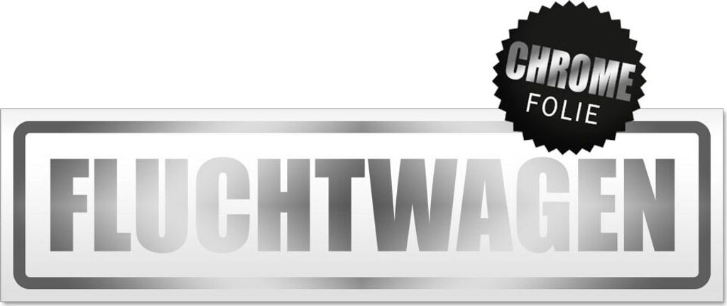 Fluchtwagen Magnetschild Schild magnetisch