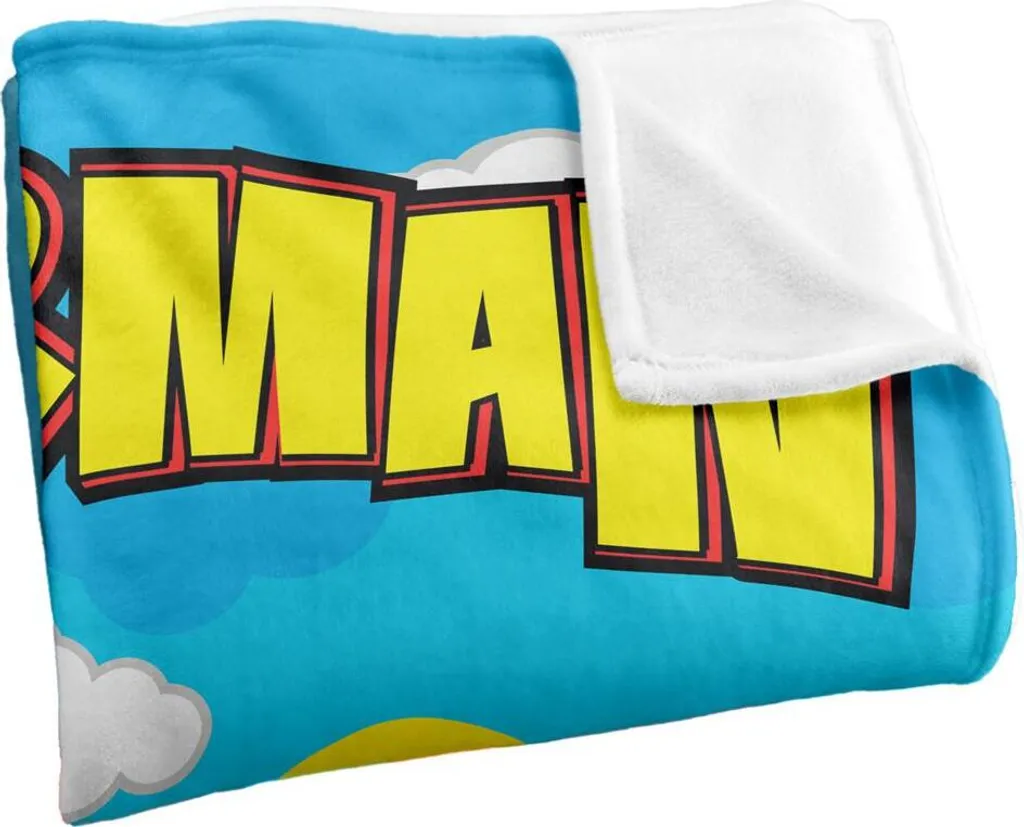 Superman Couverture Chibi TV19041 - Plaid Douillet Multicolore Taille Unique
