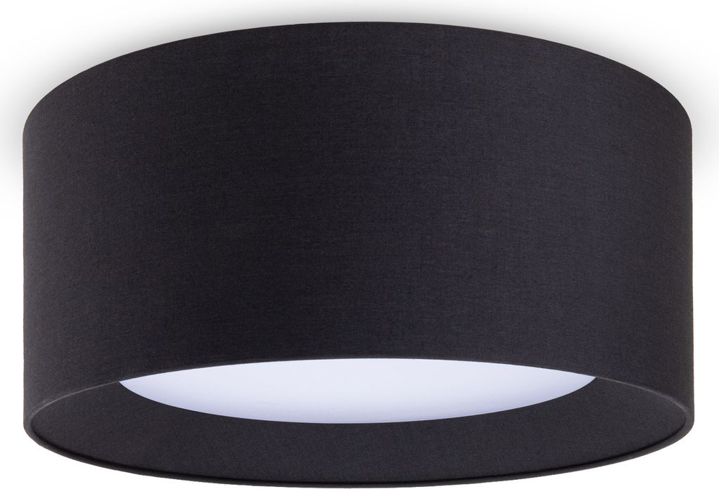 Deckenlampe Esstisch Deko Wohnzimmer Modern Büro Rund Lampenschirm Stoff E27