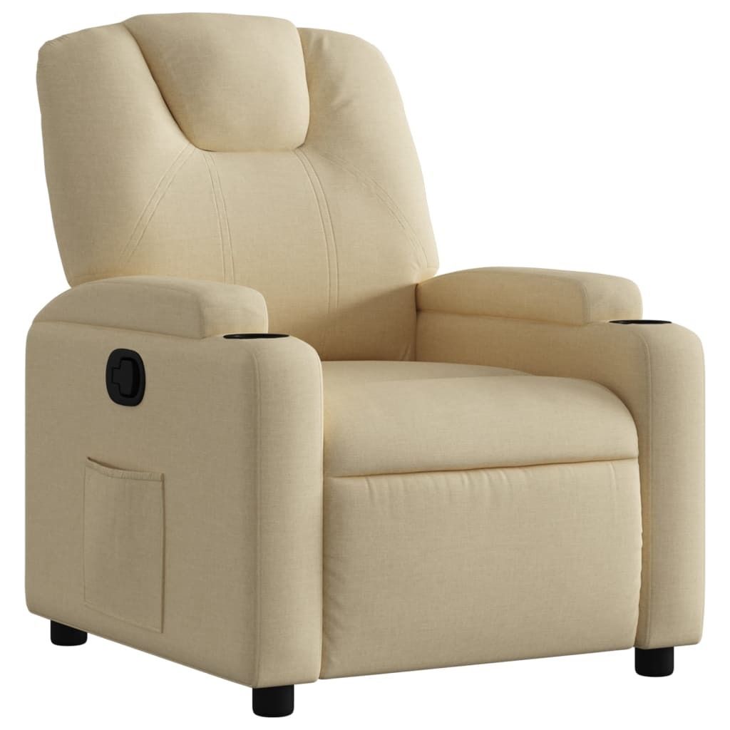 vidaXL Relaxsessel Creme Stoff Produktbild 