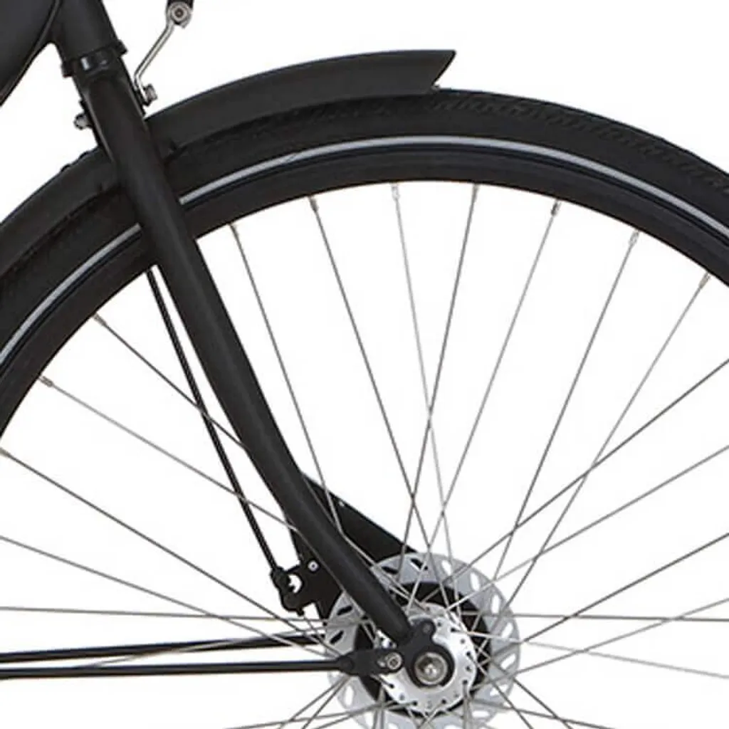 Fourche rigide Cortina U1 H noir mat avec pivots pour freins V-Brake