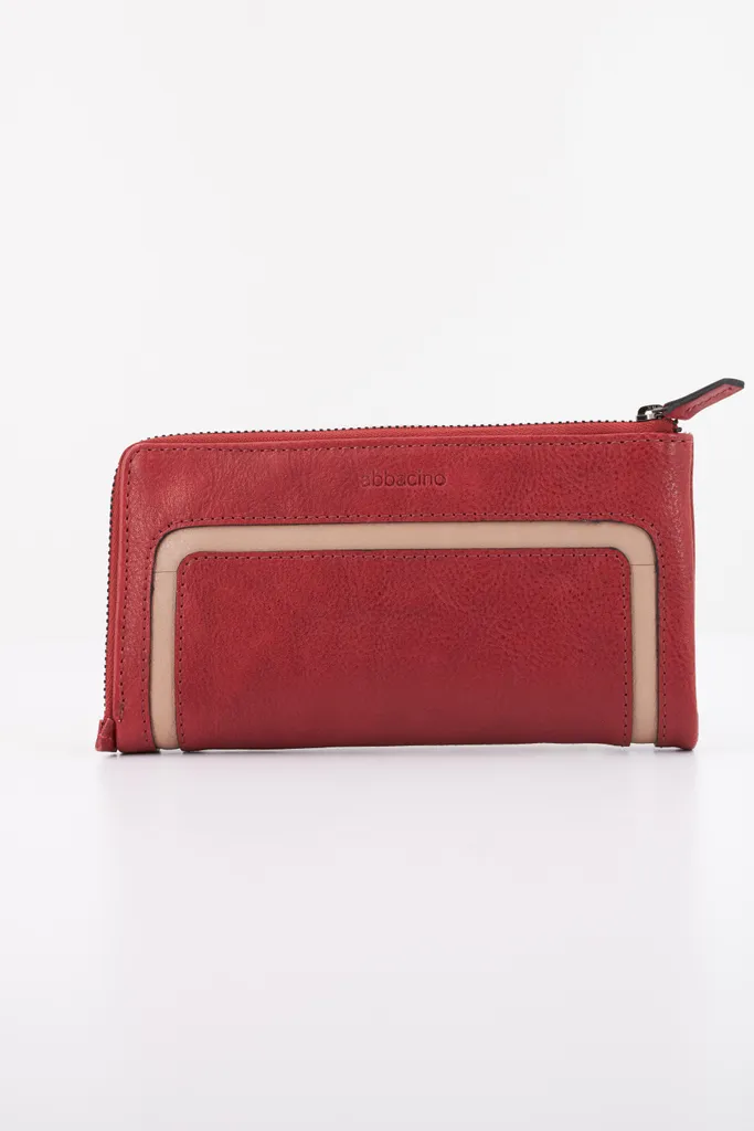Portefeuille Femme Rouge Abbacino 173205 - Fini le Désordre dans votre Sac
