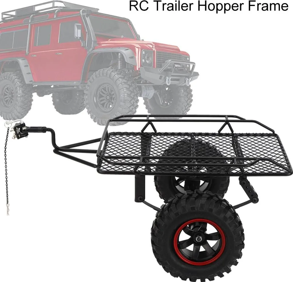 Trémie de remorque métallique ultra résistante pour Crawler RC 1/10 - 6