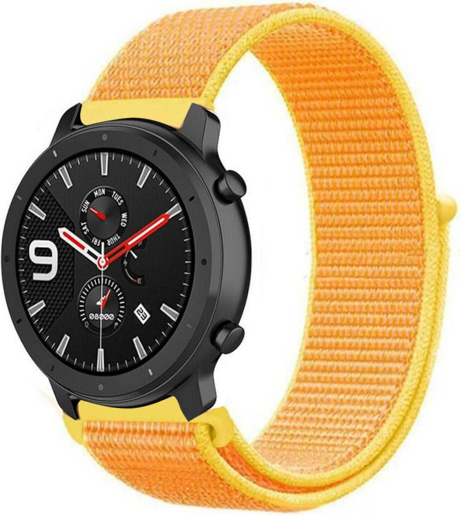 Strap-it Xiaomi Amazfit GTR Nylonarmband (Hellgelb)