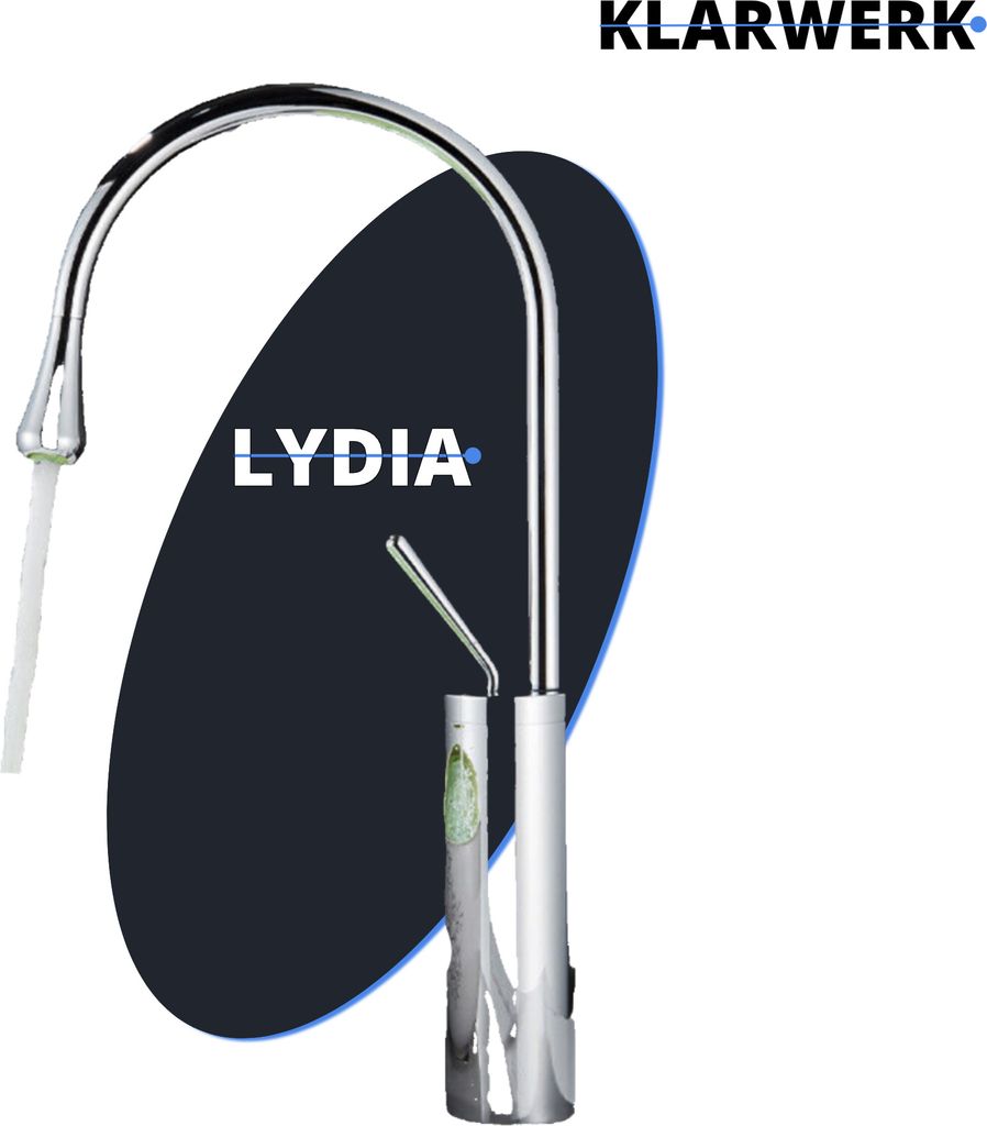 Lydia | Hotel Gastro Chrom Badarmatur |Edelstahl Wasserhahn Für hohe Waschbecken |Mischbatterie 2 Anschlüsse | Hochdruck Armatur hoch |Badezimmer
