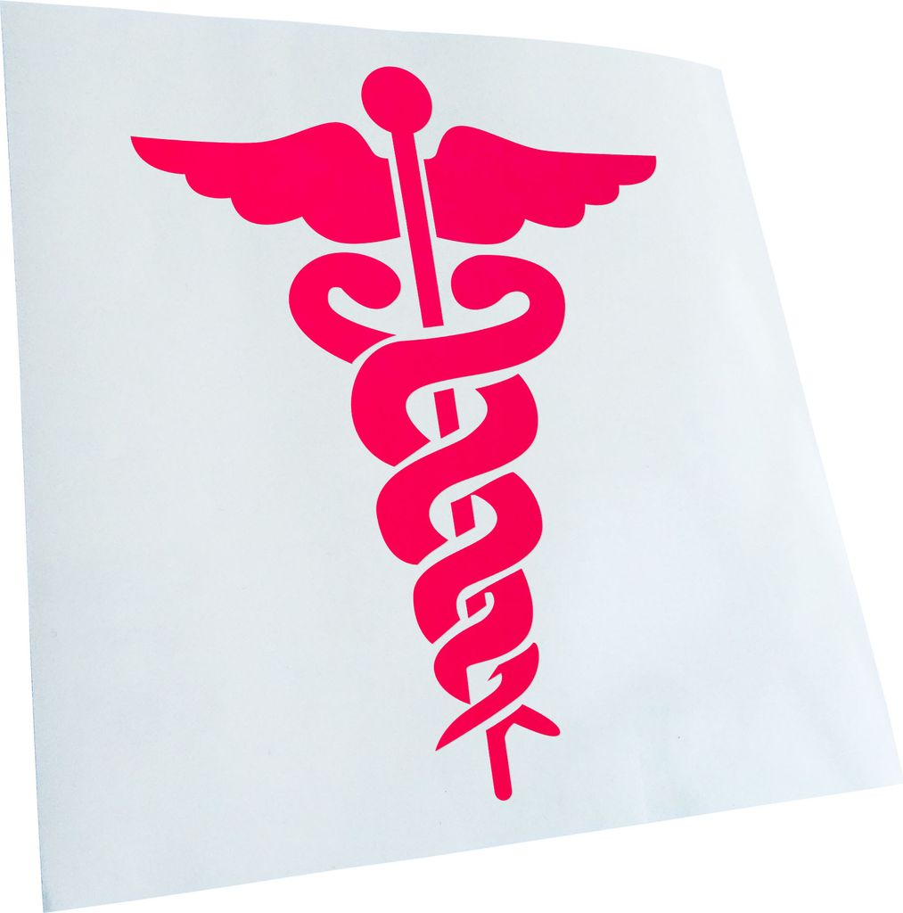 hauptsachebeklebt Kiwistar - Autoaufkleber - Äskulapstab - Ärztesymbol - Schlangen Heckscheibe - Aufkleber für Auto Kfz Fahrrad, LKW, Truck Mofa