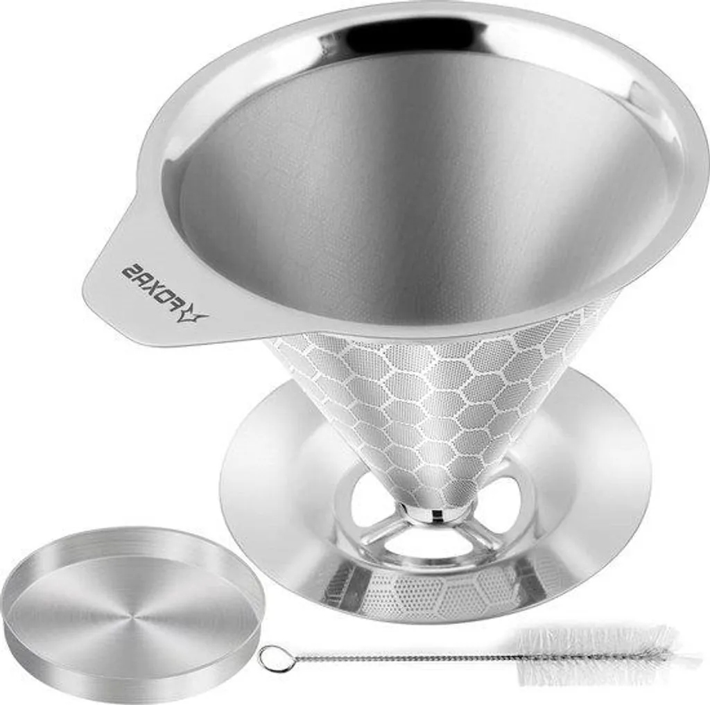 Filtre réutilisable pour cafetière manuelle - Solution écologique inox