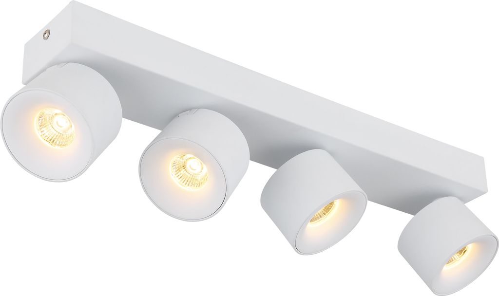 Globo Lighting LED Strahler Metall weiß matt, 4x LED Produktbild 