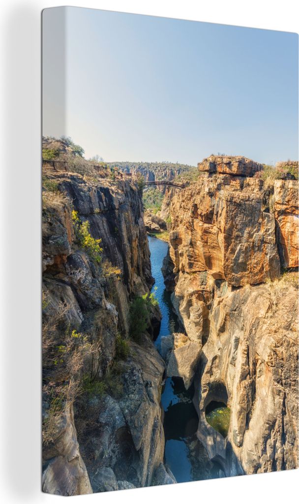 OneMillionCanvasses - Leinwandbilder - 90x140 cm, Felsen des berühmten Blyderivier Gate in Südafrika, Wandbilder Kunstdruck Wanddekoration - Fo...