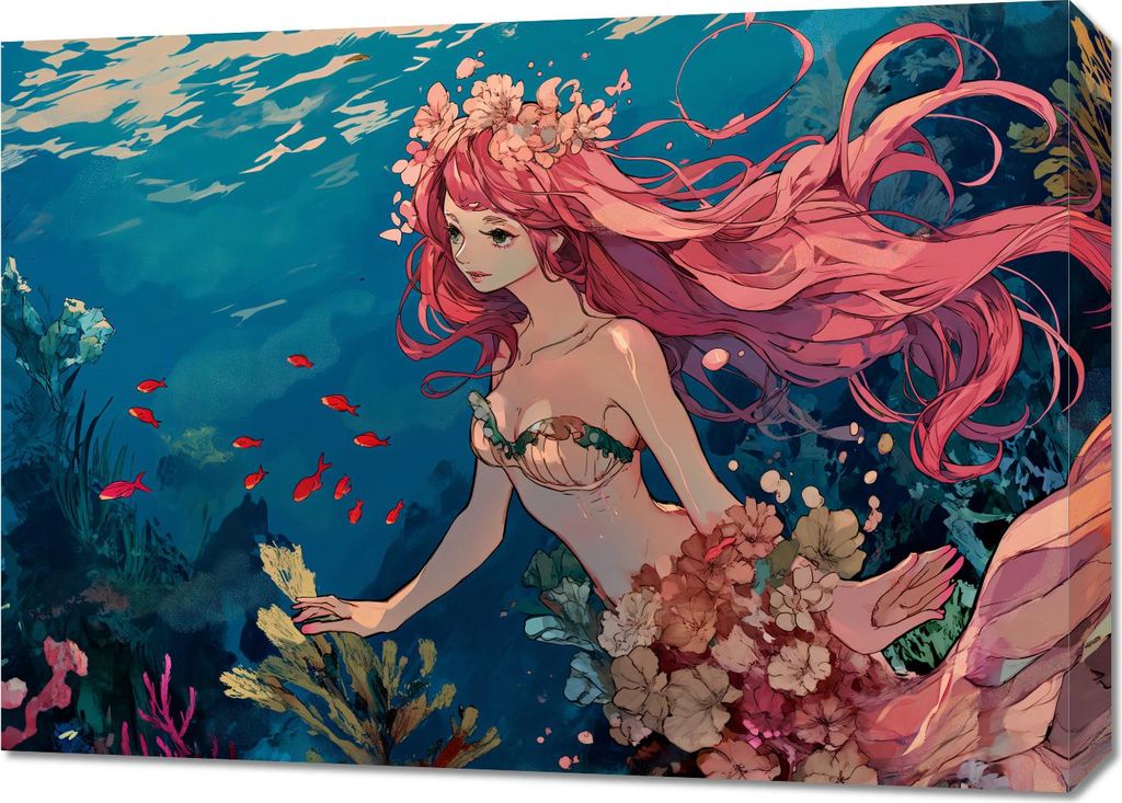 Bild 70x50cm Ozean Nymphe