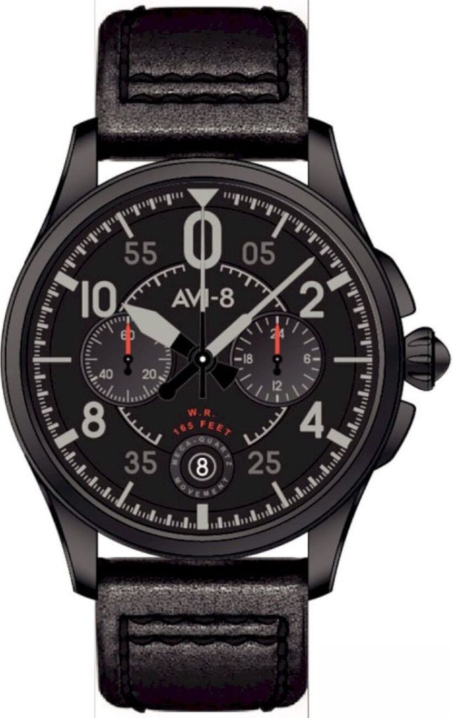 AVI-8 AV-4089-03 Spitfire Chronograph Herrenuhr 42mm 5ATM
