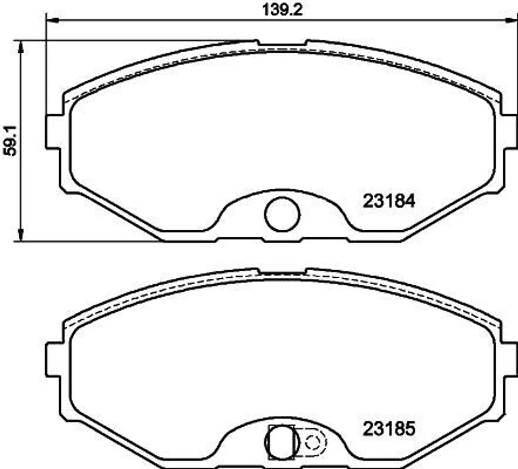 Plaquettes de frein HELLA 8DB 355 011-181 pour Maxima QX V A33 OE